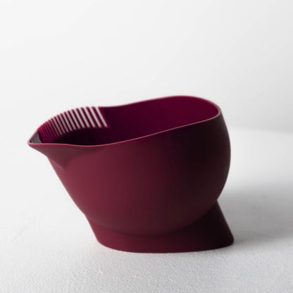 Deep Tint Bowl w Teeth - Burgundy