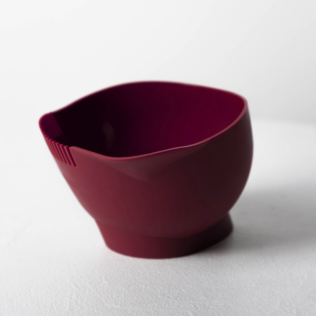 Deep Tint Bowl w Teeth - Burgundy